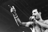 Freddie Mercury performing at the Wembley Arena in 1984 (Image via Getty)